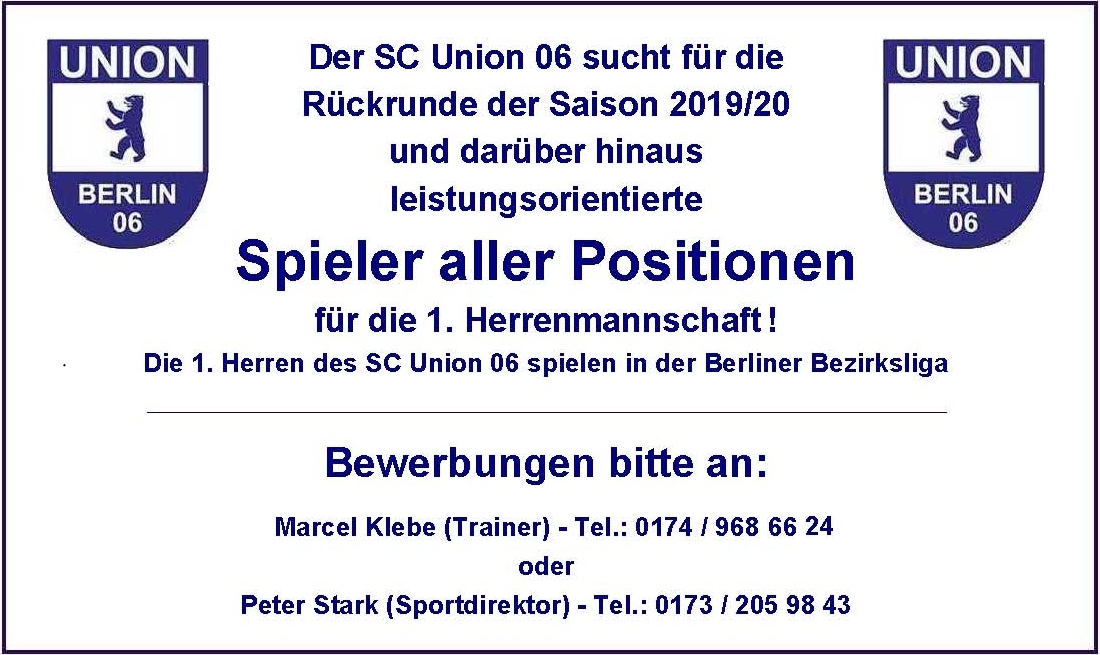 Anzeige Spielersuche 19 20 1