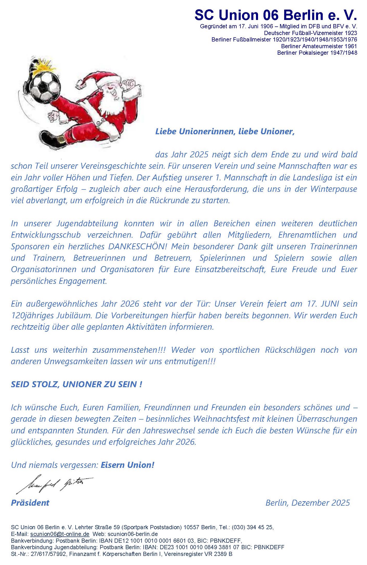 Weihnachtsbrief 2025